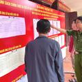 Công an xã Hoằng Phú chủ động triển khai công tác bảo đảm an ninh, trật tự tại các điểm bầu cử