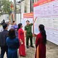 Công an xã Triệu Sơn chủ động bảo đảm an ninh, trật tự phục vụ bầu cử.
