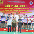 Gần 100 vận động viên tranh tài tại Giải Pickleball Công an tỉnh Thanh Hóa