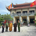 Công an phường Ngọc Sơn triển khai phương án bảo đảm an ninh, trật tự đại lễ Phật đản tại chùa Phúc Long
