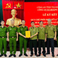 Công an xã Hoằng Hóa và Chi hội Cựu Công an nhân dân xã ký kết Quy chế phối hợp trong công tác bảo đảm an ninh trật tự