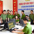 Đoàn kiểm tra của Đảng uỷ Công an tỉnh kiểm tra việc thực hiện Nghị quyết số 57-NQ/TW tại Đảng uỷ Công an phường Hạc Thành và Đảng uỷ Công an phường Đông Sơn