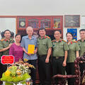 Cơ quan Ủy ban kiểm tra Đảng ủy Công an tỉnh tri ân các gia đình có thân nhân là thương binh