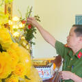Lãnh đạo Công an tỉnh thắp hương tưởng nhớ nguyên Phó Giám đốc Công an tỉnh Vũ Văn Hoằng