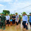 Chủ tịch UBND tỉnh Tô Anh Dũng kiểm tra công tác ứng phó, khắc phục hậu quả mưa lũ