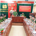 Kiểm tra công tác Cảnh sát cơ động tại Công an tỉnh Thanh Hóa