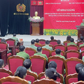 Khai giảng lớp đào tạo Trung cấp lý luận chính trị hệ không tập trung do Học viện CSND tổ chức tại Công an tỉnh Thanh Hoá