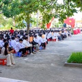 Công an xã Hoằng Thanh phối hợp tổ chức Lễ phát động tháng tuyên truyền pháp luật cho học sinh