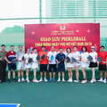 Phòng Công tác chính trị giao lưu Pickleball chào mừng Ngày Phụ nữ Việt Nam 20/10