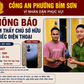 Công an phường Bỉm Sơn lan tỏa hình ảnh đẹp “Vì Nhân dân phục vụ” qua việc trao trả tài sản cho người dân và người nước ngoài
