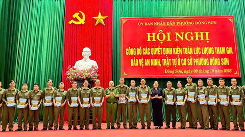 Thanh Hóa kiện toàn lực lượng bảo vệ an ninh, trật tự ở cơ sở theo hướng tinh gọn, hiệu quả