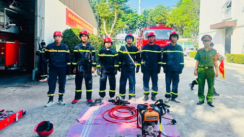 Kiểm tra công tác huấn luyện nghiệp vụ chữa cháy và cứu nạn cứu hộ 6 tháng cuối năm 2026