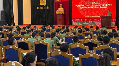 Công an tỉnh Thanh Hóa tập huấn chuyên sâu công tác hồ sơ nghiệp vụ năm 2026
