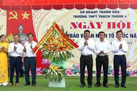 Trường THPT Thạch Thành IV tổ chức “Ngày hội toàn dân bảo vệ an ninh Tổ quốc”