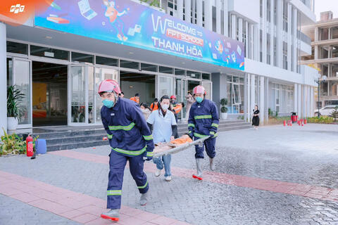 Thực tập Phương án chữa cháy và cứu nạn cứu hộ tại trường FPT School Thanh Hóa