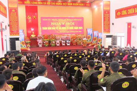 Xã Hồi Xuân tổ chức ngày hội toàn dân bảo vệ an ninh Tổ quốc năm 2025