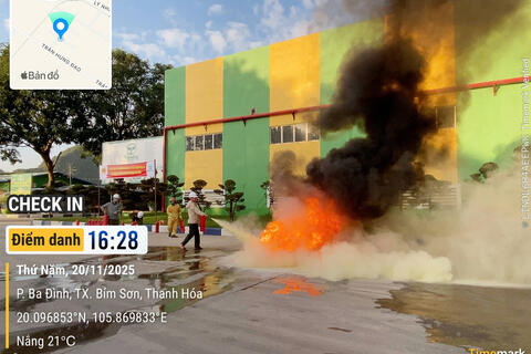 Tổ chức thực tập phương án chữa cháy  tại Công ty cổ phần Công nông nghiệp Tiến Nông