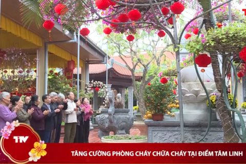 Tăng cường phòng cháy chữa cháy tại điểm tâm linh