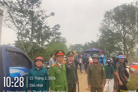 Công an phường Đông Sơn bảo đảm tuyệt đối an ninh, trật tự Lễ hội Chợ Chuộng năm 2026