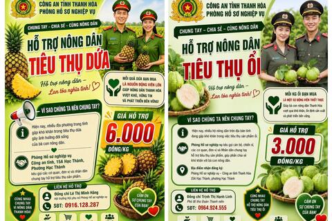 Phòng Hồ sơ nghiệp vụ Công an tỉnh chung tay “giải cứu” 3,5 tấn ổi, lan tỏa tinh thần sẻ chia cùng người nông dân
