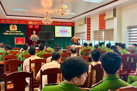 Công an tỉnh Thanh Hóa tập huấn nghiệp vụ công tác đăng ký xe