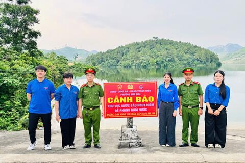 Công an phường Bỉm Sơn tăng cường các biện pháp phòng, chống đuối nước cho trẻ em trên địa bàn