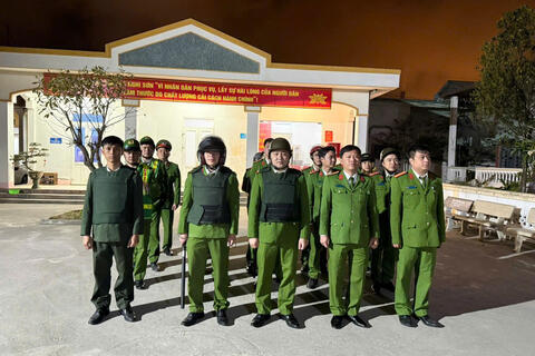 Công an phường Nghi Sơn tăng cường tuần tra, bảo đảm an ninh trật tự đêm Giao thừa Tết Nguyên đán Bính Ngọ năm 2026