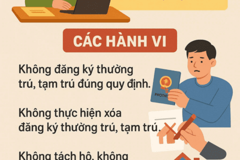 Những quy định mới của Chính phủ về xử phạt vi phạm hành chính liên quan đến đăng ký và quản lý cư trú