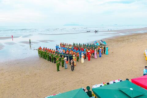Diễn tập phương án cứu nạn, cứu hộ và sơ cấp cứu tại Khu du lịch biển Hải Hòa năm 2026