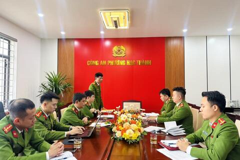 Hướng dẫn công tác PCCC, góp phần xây dựng Công an phường kiểu mẫu về An ninh trật tự và chuyển đổi số