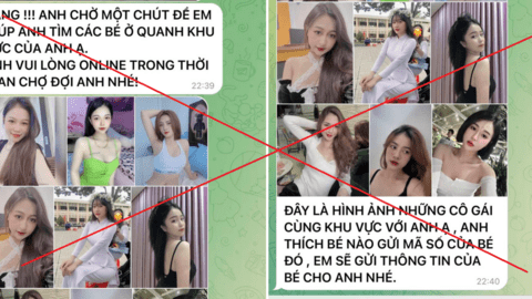 Cảnh báo chiêu trò lừa đảo dưới hình thức mua, bán dâm trên mạng xã hội