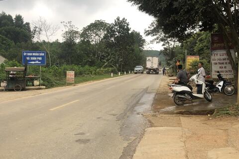 Cảnh báo tai nạn giao thông trên đường Hồ Chí Minh đoạn qua xã Xuân Phú, huyện Thọ Xuân