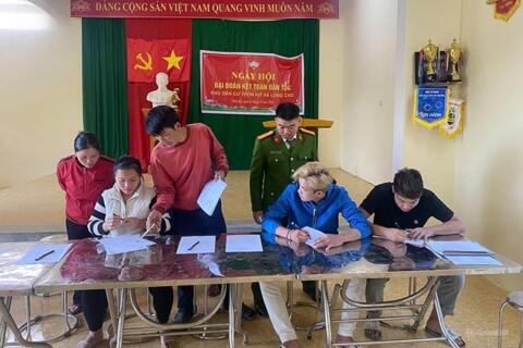 Công an xã Lũng Cao chủ động giữ vững an ninh trật tự từ cơ sở