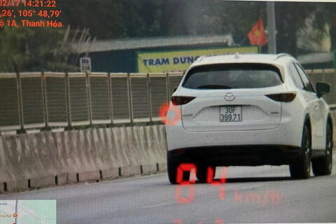 Thông báo danh sách các phương tiện vi phạm quy định về tốc độ trên tuyến Quốc lộ 1, Quốc lộ 45 nối Quốc lộ 1, Quốc lộ 47B, Quốc lộ 47, Quốc lộ 45, Đường Hồ Chí Minh, Quốc lộ 15.