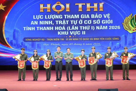 Lan toả Hội thi Lực lượng tham gia bảo vệ an ninh, trật tự ở cơ sở giỏi khu vực II