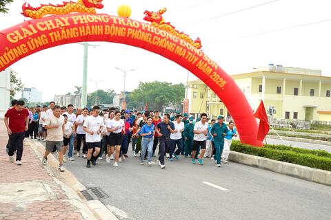 Phường Đông Sơn tổ chức Lễ mít tinh và giải chạy phong trào hưởng ứng tháng hành động phòng, chống ma túy năm 2026