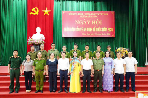 Phường Đông Sơn: Sôi nổi Ngày hội toàn dân bảo vệ An ninh Tổ quốc năm 2026