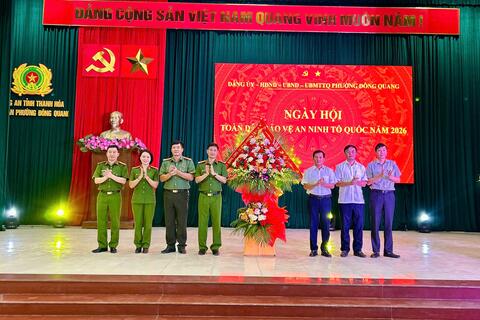 Phường Đông Quang tổ chức Ngày hội toàn dân bảo vệ an ninh Tổ quốc năm 2026