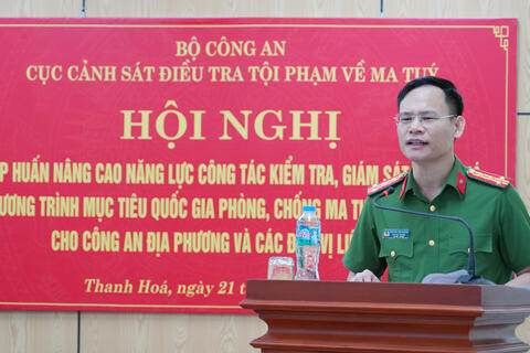 Tập huấn nâng cao năng lực công tác kiểm tra, giám sát Chương trình mục tiêu quốc gia phòng, chống ma túy