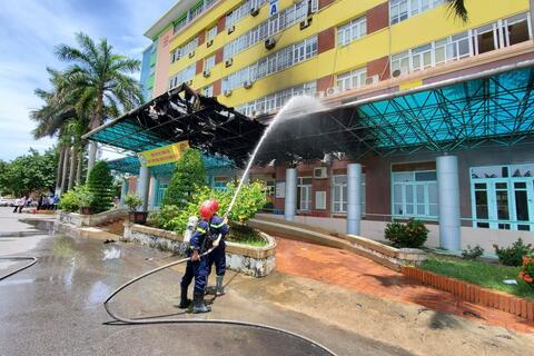 Kịp thời ngăn vụ cháy tại bệnh viện Nhi Thanh Hoá