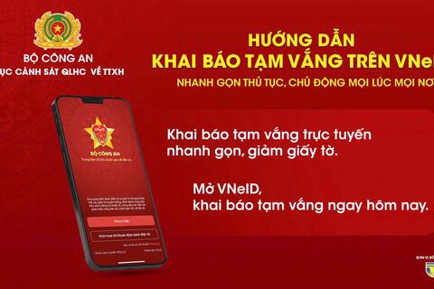 Hướng dẫn khai báo tạm vắng trên VNeID