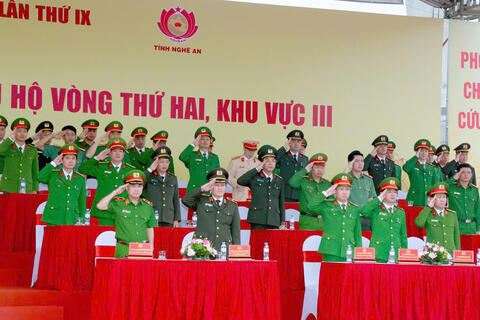 Công an tỉnh Thanh Hóa đạt giải Nhì toàn đoàn tại Hội thi thể thao nghiệp vụ chữa cháy và cứu nạn, cứu hộ khu vực 3
