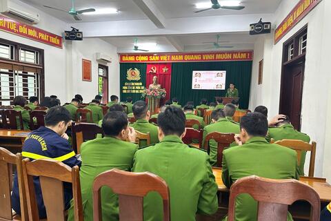 Tập huấn điều lệ Hội thi nghiệp vụ Chữa cháy và CNCH "Tổ Liên gia an toàn PCCC' năm 2025