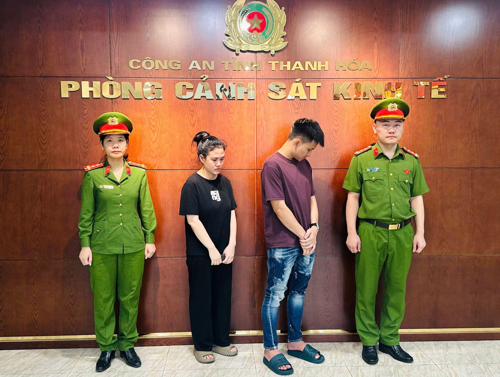 Cơ quan CSĐT Công an tỉnh Thanh Hóa thi hành Quyết định khởi tố vụ án, khởi tố bị can về tội Xâm phạm quyền sở hữu công nghiệp